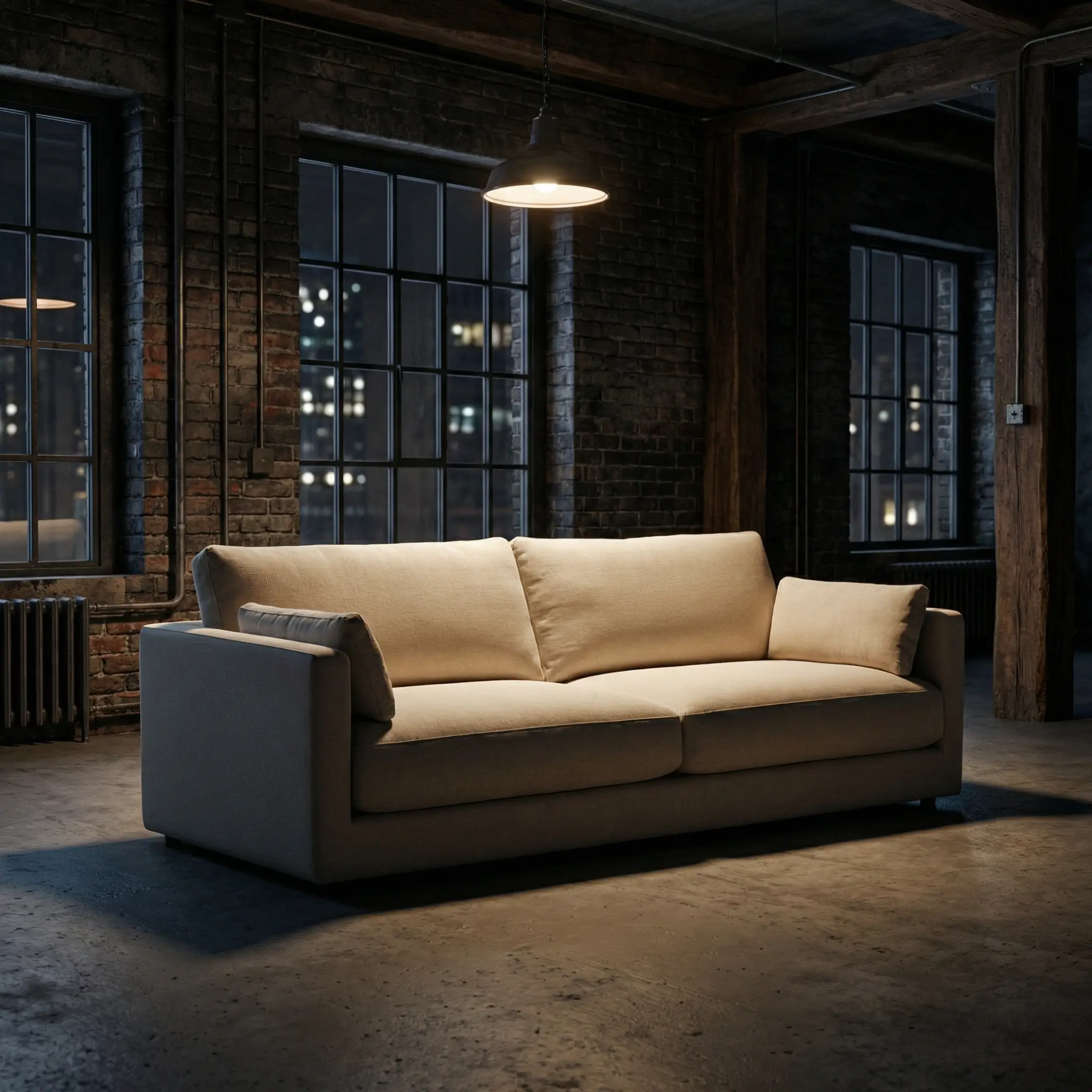 Industrial style - dark moody lighting