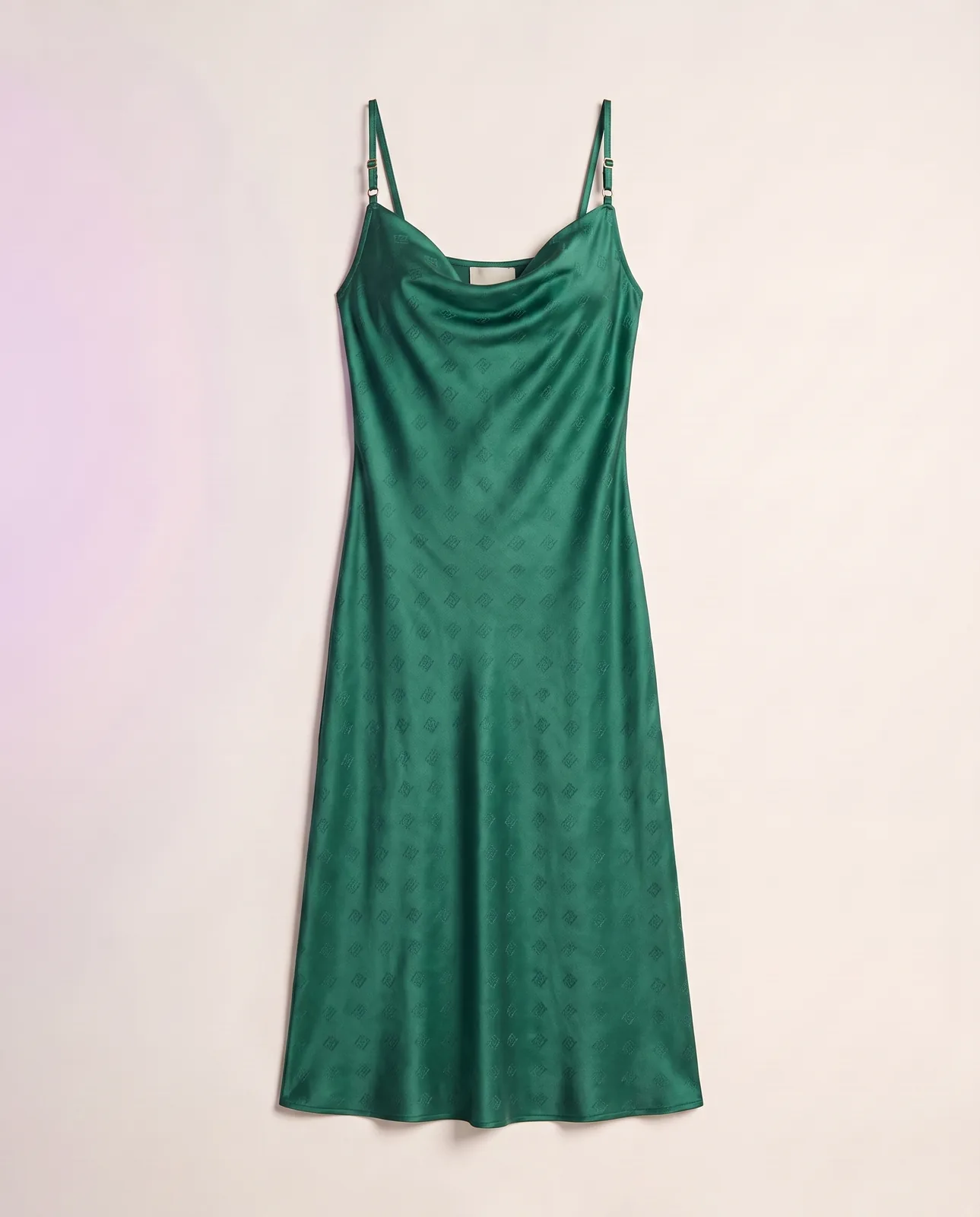 Flat lay of a garment on a plain background