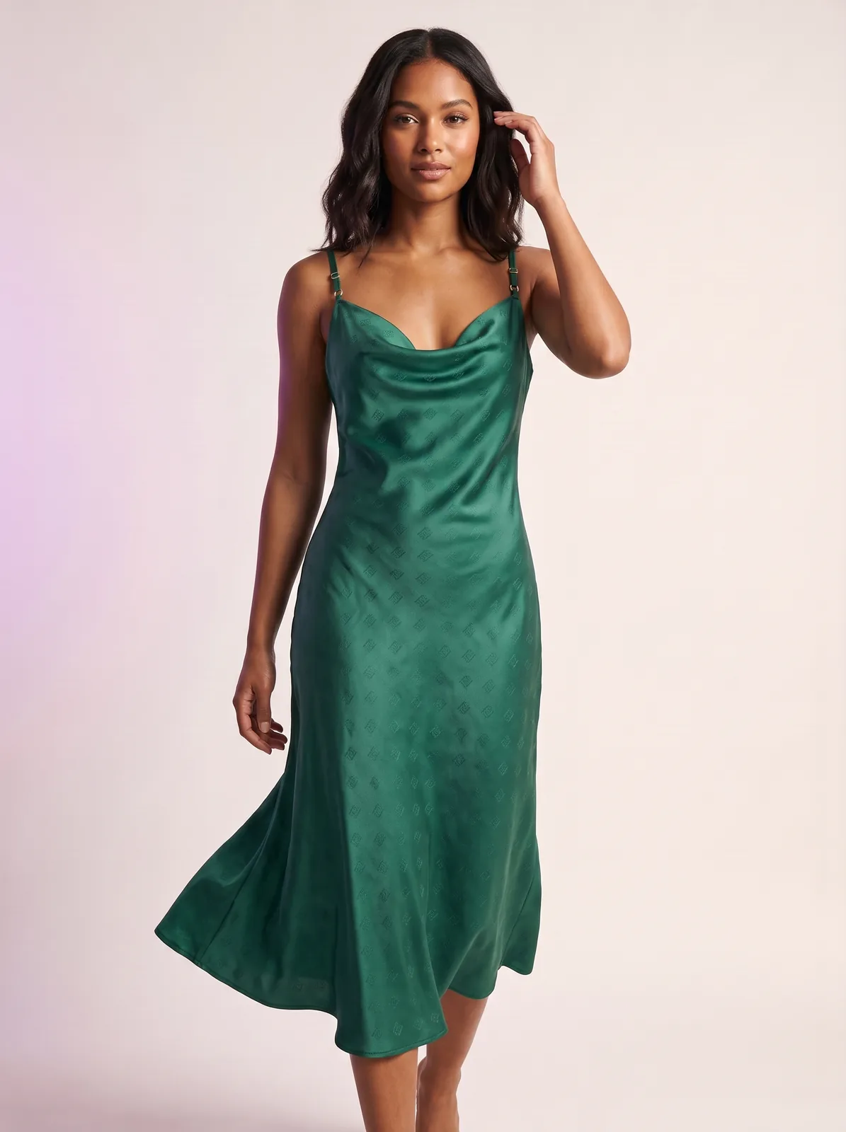 On-model apparel photography VizIQ generated from a single flat product photo
